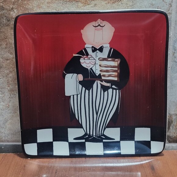 Certified International Bistro Dinner Is Served Tracy Flickinger Square Salad Pl - Picture 8 of 11